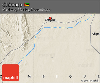 Shaded Relief Map of Chimaco