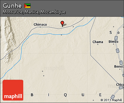Shaded Relief Map of Gunhe
