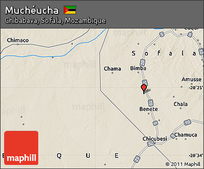 Shaded Relief Map of Muchéucha