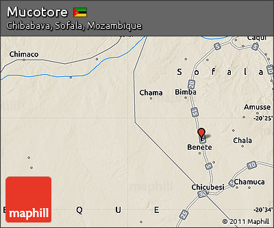 Shaded Relief Map of Mucotore