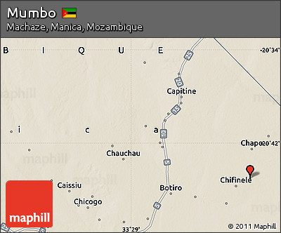 Shaded Relief Map of Mumbo