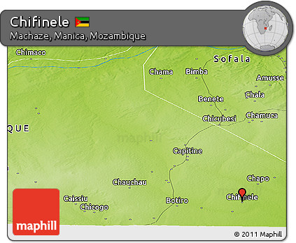 Physical Panoramic Map of Chifinele