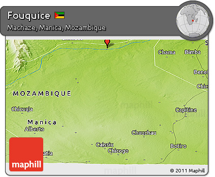 Physical Panoramic Map of Fouquice