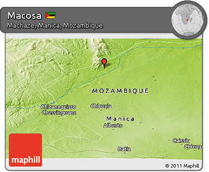 Physical Panoramic Map of Macosa