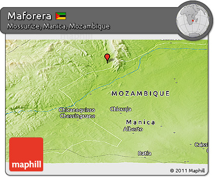 Physical Panoramic Map of Maforera
