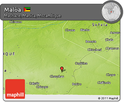 Physical Panoramic Map of Malôa