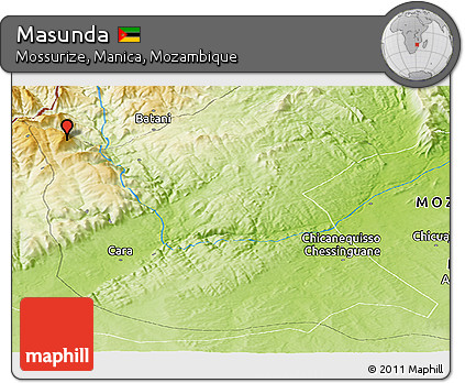 Physical Panoramic Map of Masunda