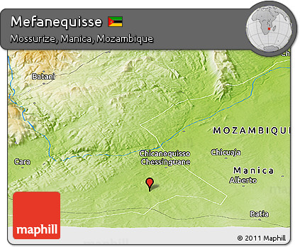 Physical Panoramic Map of Mefanequisse