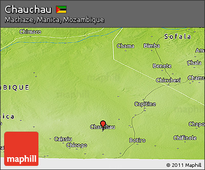 Physical Panoramic Map of Chauchau