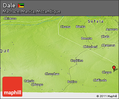 Physical Panoramic Map of Dale