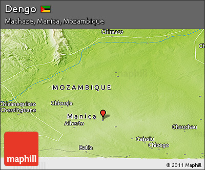 Physical Panoramic Map of Dengo