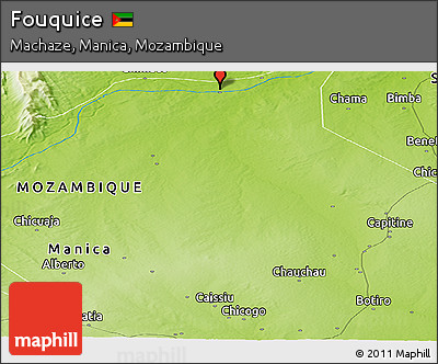 Physical Panoramic Map of Fouquice