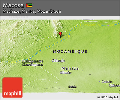 Physical Panoramic Map of Macosa