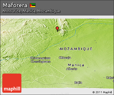 Physical Panoramic Map of Maforera
