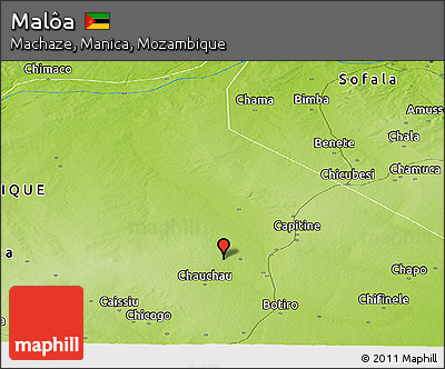 Physical Panoramic Map of Malôa
