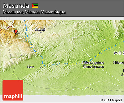Physical Panoramic Map of Masunda
