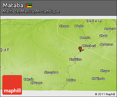 Physical Panoramic Map of Mataba