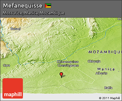 Physical Panoramic Map of Mefanequisse
