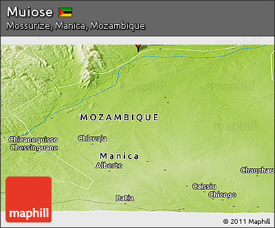 Physical Panoramic Map of Muiose