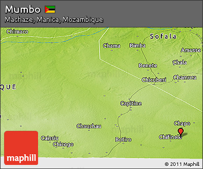 Physical Panoramic Map of Mumbo