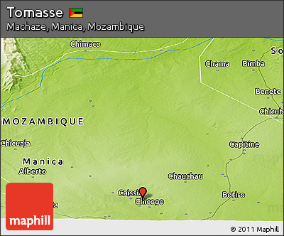 Physical Panoramic Map of Tomasse