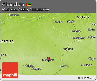 Physical Panoramic Map of Chauchau