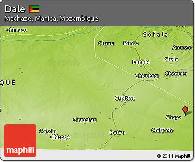 Physical Panoramic Map of Dale