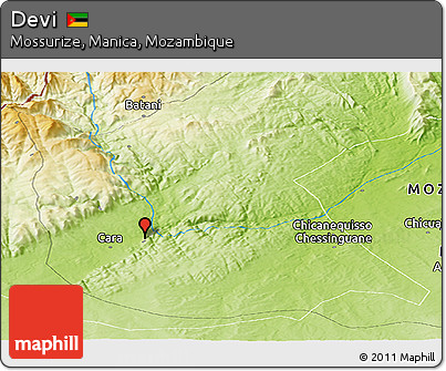 Physical Panoramic Map of Devi