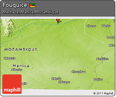 Physical Panoramic Map of Fouquice