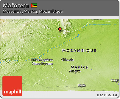 Physical Panoramic Map of Maforera