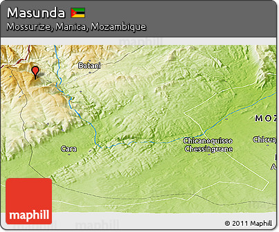 Physical Panoramic Map of Masunda
