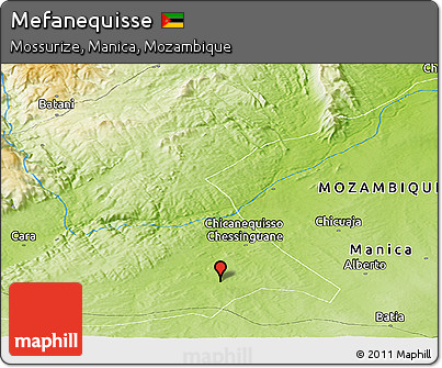 Physical Panoramic Map of Mefanequisse