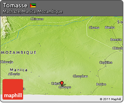Physical Panoramic Map of Tomasse