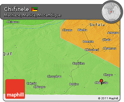 Political Panoramic Map of Chifinele