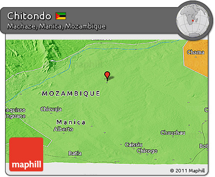 Political Panoramic Map of Chitondo