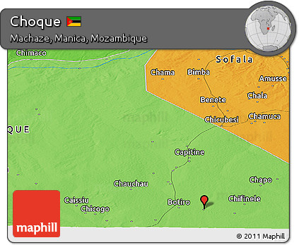 Political Panoramic Map of Choque