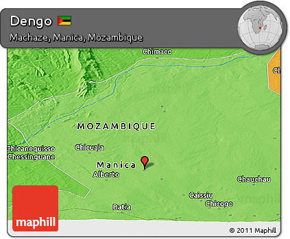 Political Panoramic Map of Dengo