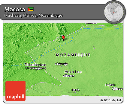 Political Panoramic Map of Macosa
