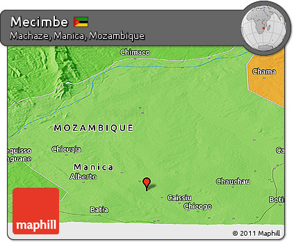 Political Panoramic Map of Mecimbe