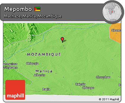 Political Panoramic Map of Mepombo