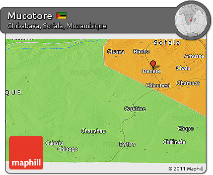 Political Panoramic Map of Mucotore