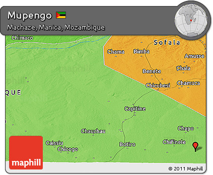Political Panoramic Map of Mupengo