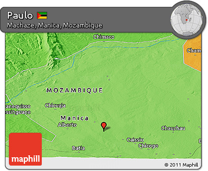 Political Panoramic Map of Paulo
