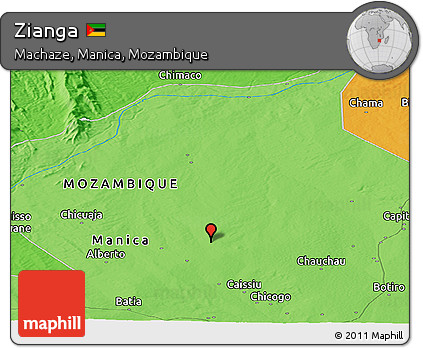 Political Panoramic Map of Zianga