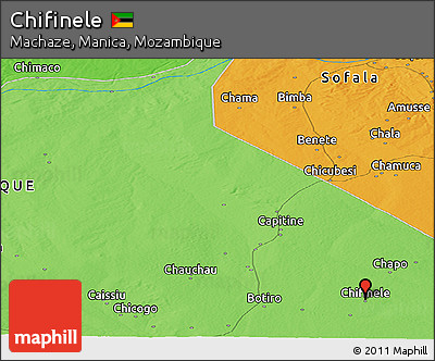 Political Panoramic Map of Chifinele