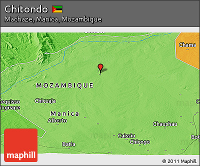 Political Panoramic Map of Chitondo