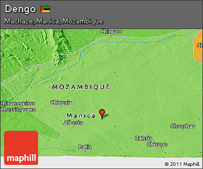 Political Panoramic Map of Dengo
