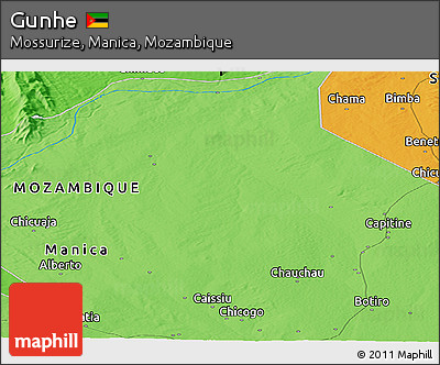 Political Panoramic Map of Gunhe
