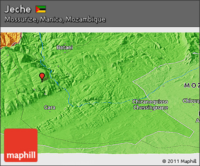 Political Panoramic Map of Jeche