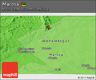 Political Panoramic Map of Macosa